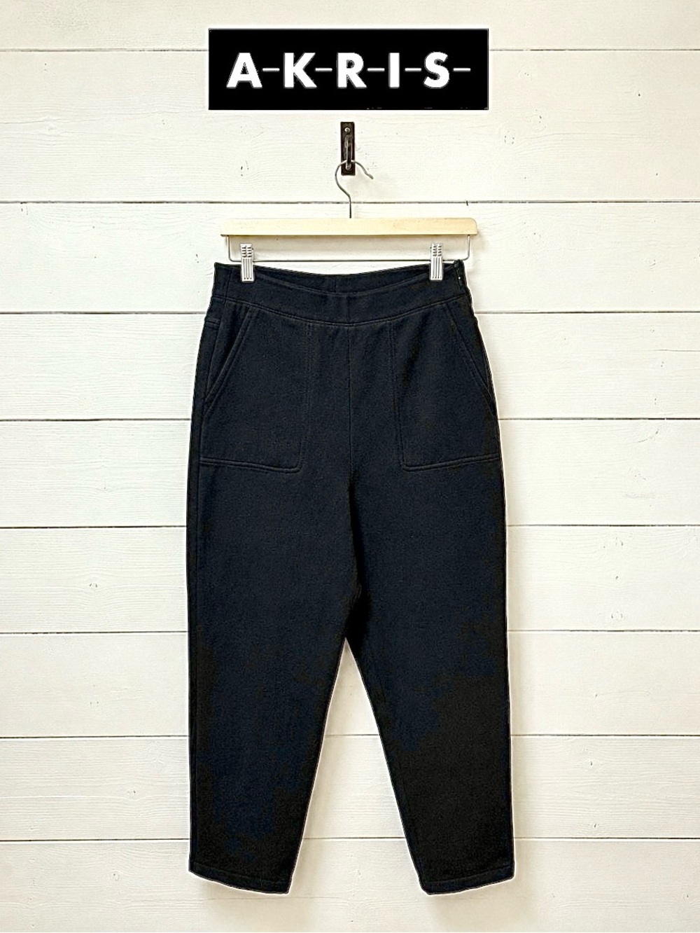 Akris Cotton Tapered Pants – Black – US 6 / FR 38